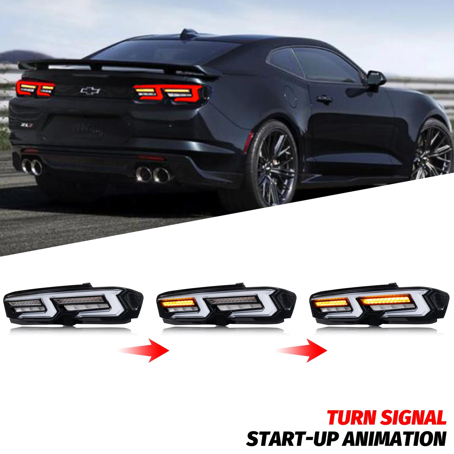 2019-2024 Chevy Camaro 6th Gen Sequential Tail Lights