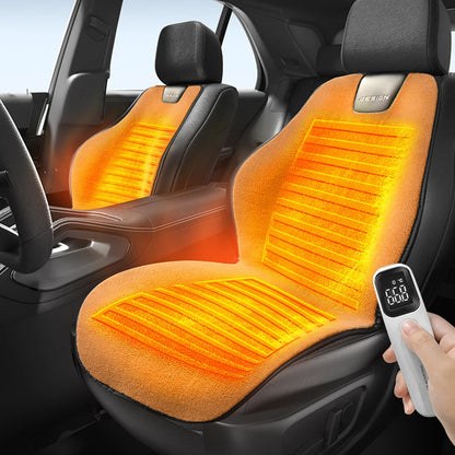 12V Universal Heated Car Seat Cushion With Lumbar Support