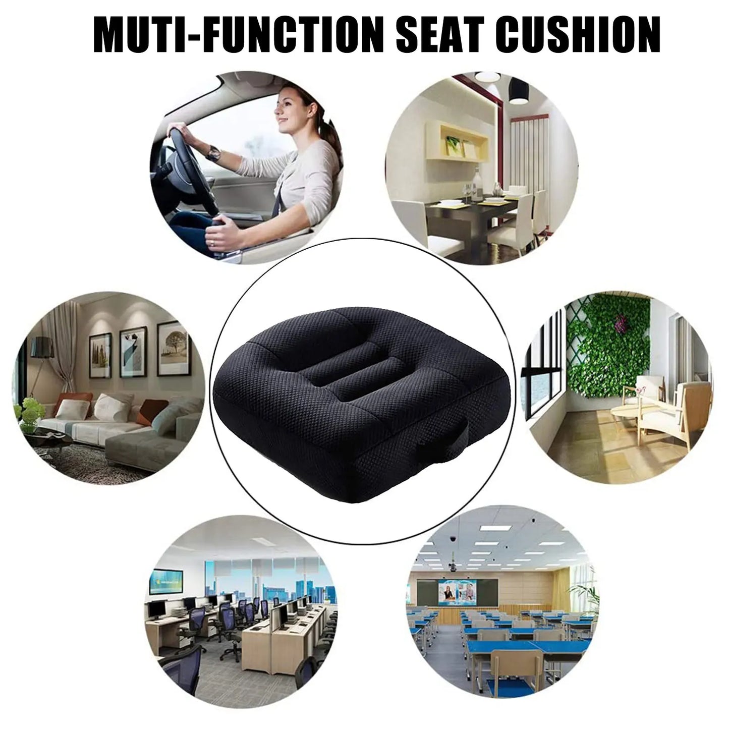 Portable Car Seat Booster Cushion