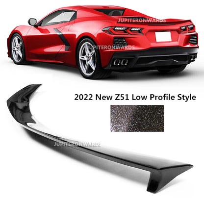 2020-2024 Chevy Corvette C8 Low Profile CARBON FLASH Rear Lid Wing Spoiler