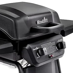 Char-Broil Classic 280 2-Burner Liquid Propane Gas Grill & Basic Grill Cover & Nylon Bristle Grill Brush with Cool Clean Technology, One Size