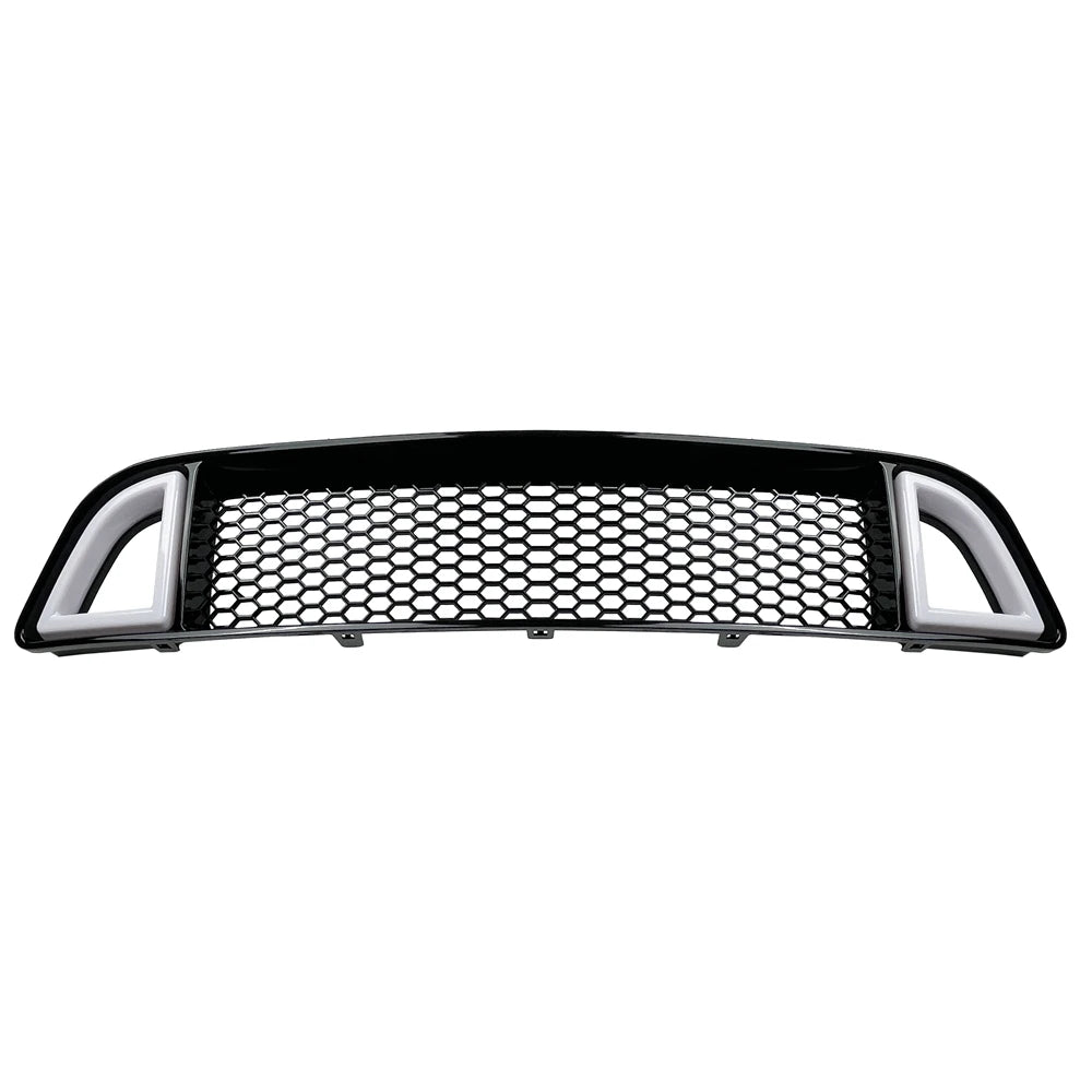 2013-2014 Ford Mustang Non-Shelby Front Bumper Upper w/ White LED Grille