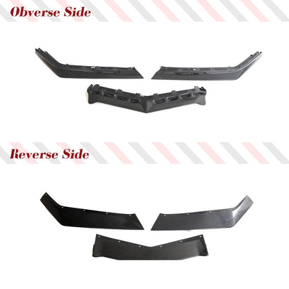 2020-2024 Chevy Corvette Real Carbon Fiber Front Spoiler Splitter