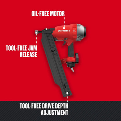 CRAFTSMAN Framing Nail Gun 2 to 3-1/2" 21° Plastic (CMP21PL)