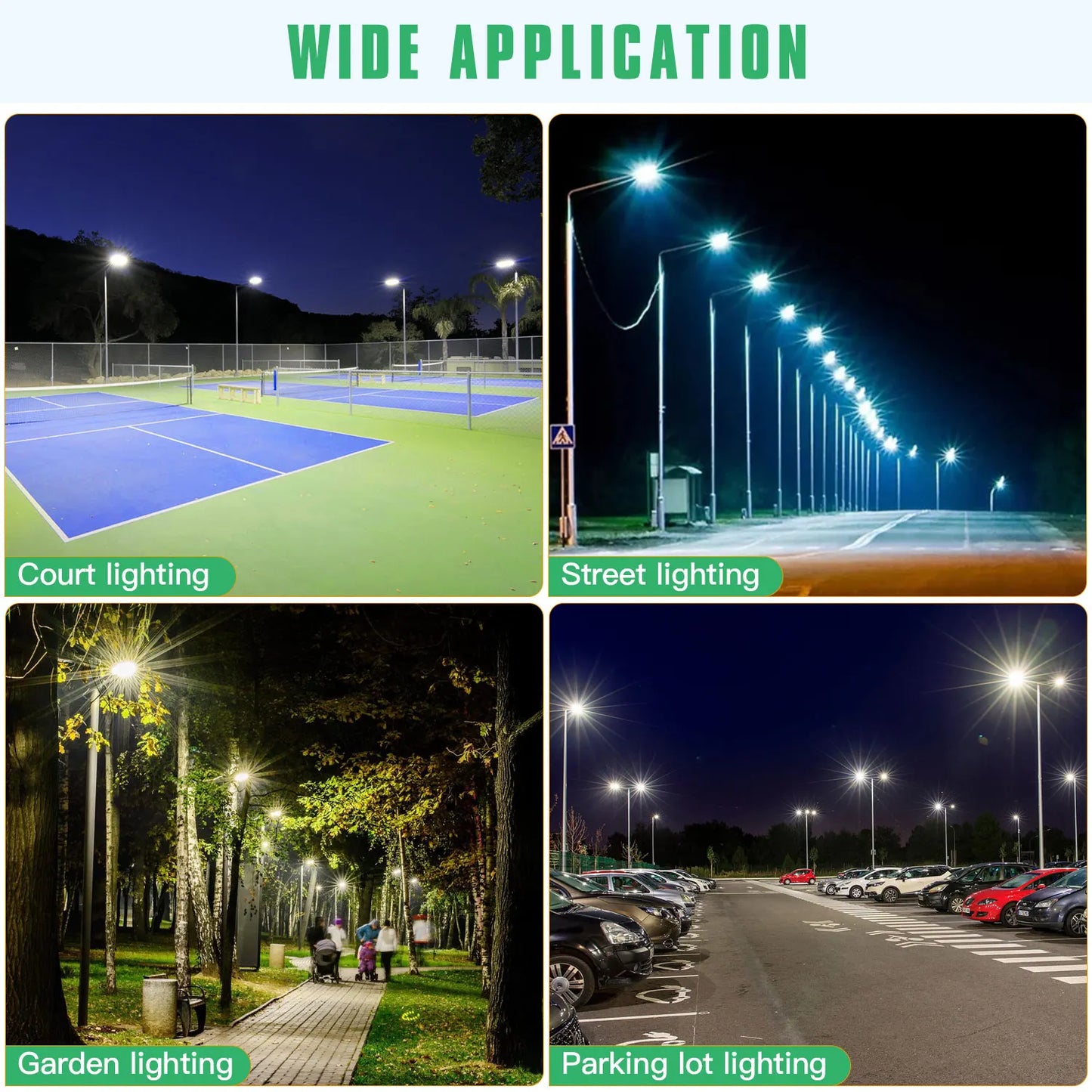 400W Outdoor Area Lighting AC100-277V 5 Years Warranty IP65 Waterproof Parking Lot Fixture LED Street Light