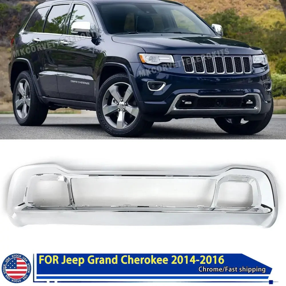 14-16 Jeep Grand Cherokee Lower Front Bumper Center Grille Chrome