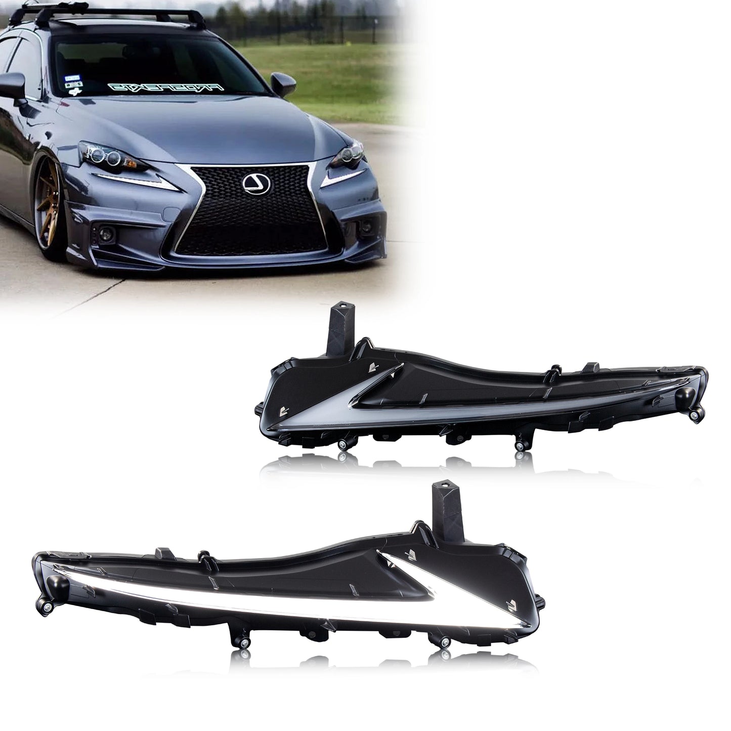 2013-2020 Lexus IS250 IS350 IS200t IS300 ISF LEF Blue Start-up Animation Sequential Indicator Replacement Assembly