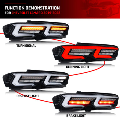 2019-2024 Chevy Camaro 6th Gen Sequential Tail Lights