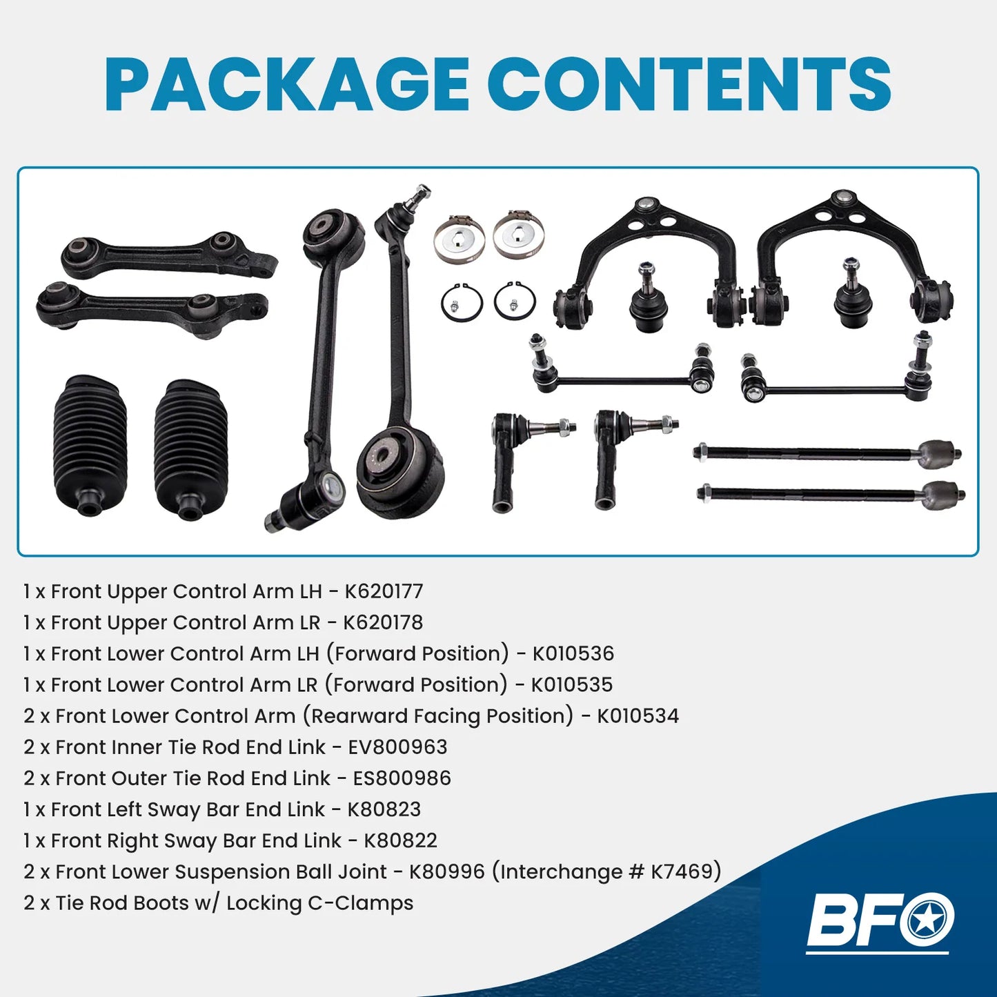 2015-2022 Dodge Challenger 16x Front Upper & Lower Control Arm