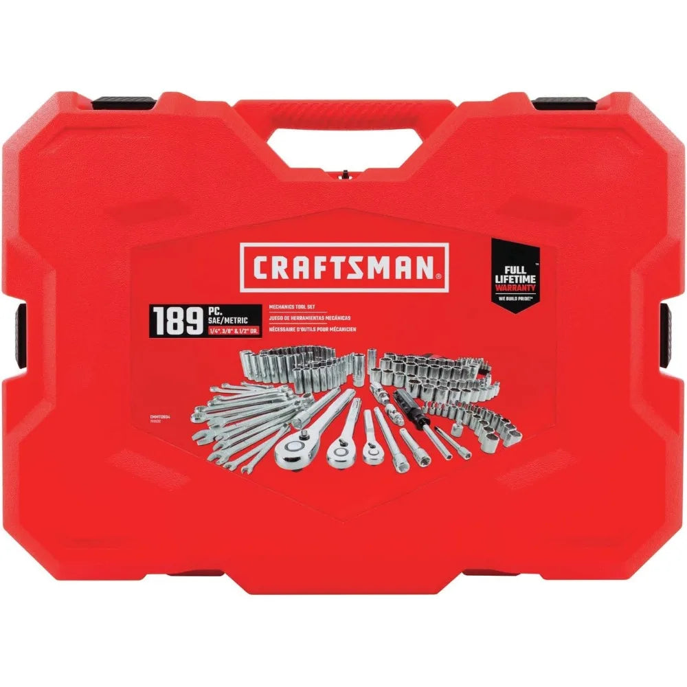 CRAFTSMAN 189 Pc. Mechanics Tool Set, SAE/Metric  (CMMT12034)