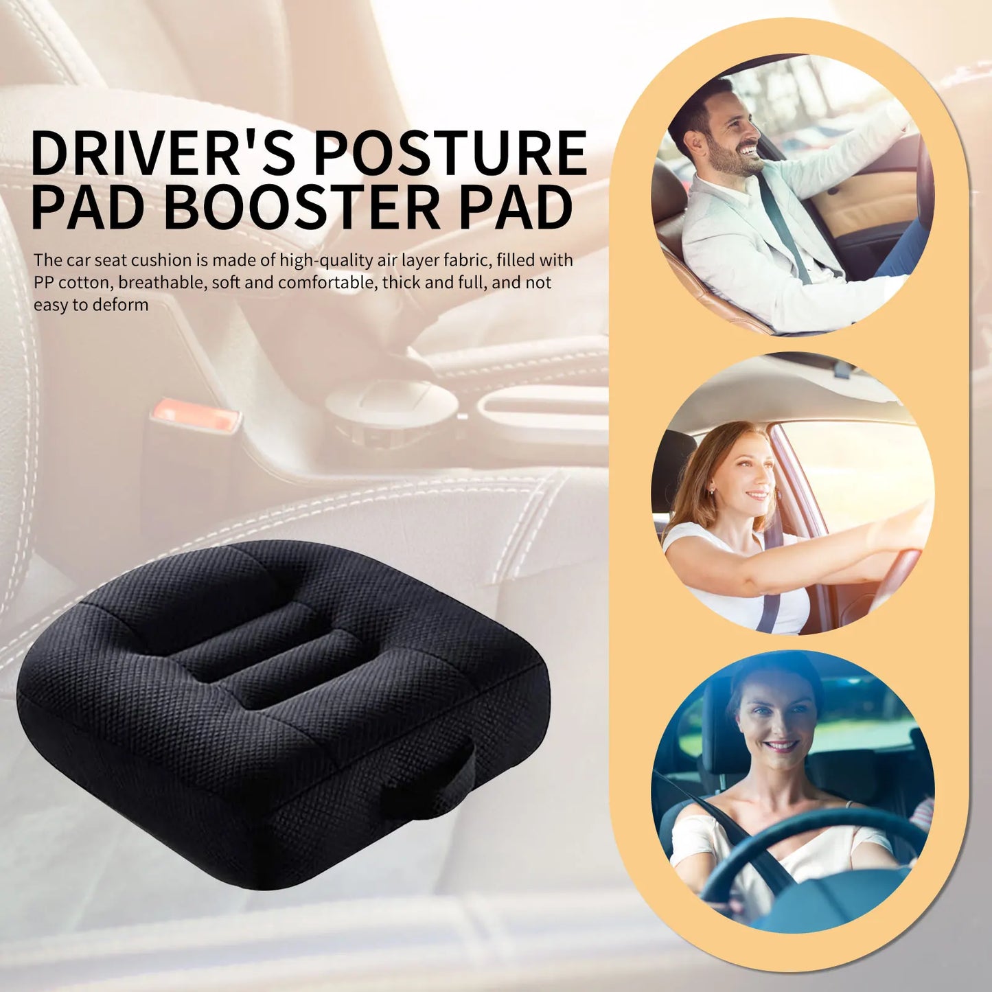 Portable Car Seat Booster Cushion