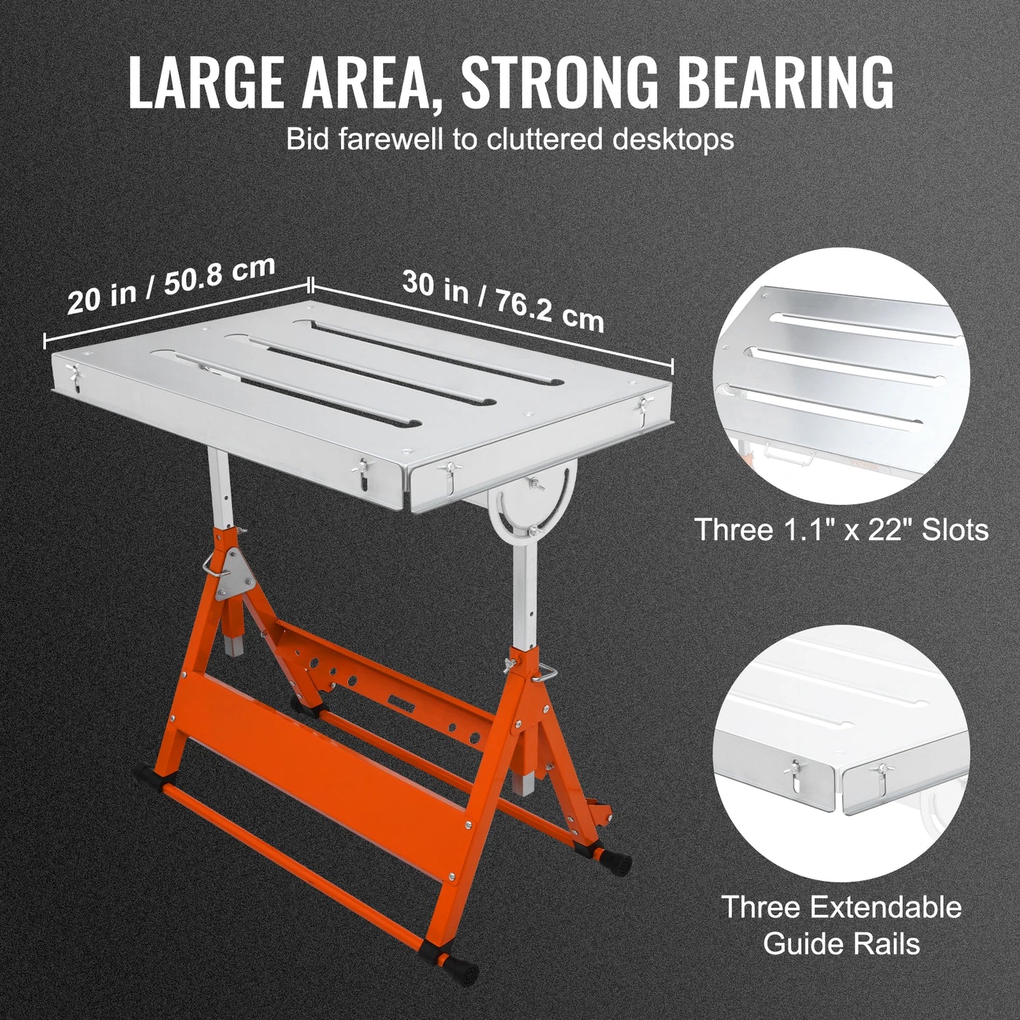 18/20/24 Inch Foldable Welding Table