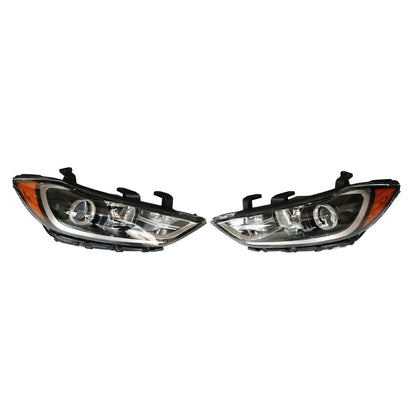 2017-2018 Hyundai Elantra Headlights Daytime Running Lights Left+Right LED