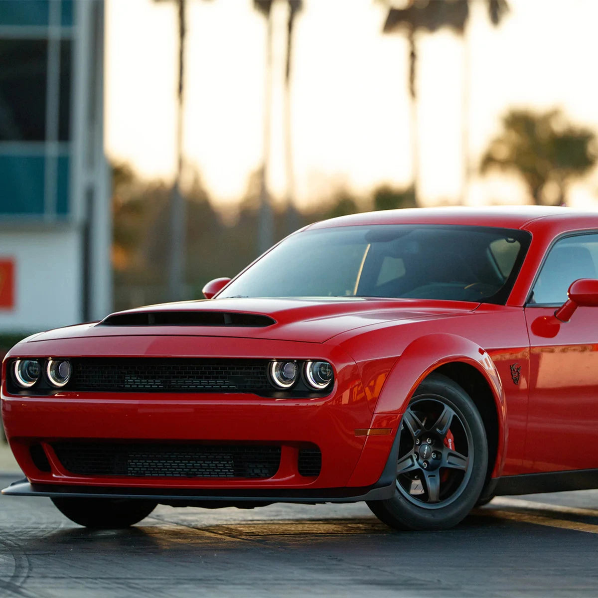 2015-2022 Dodge Challenger Hood With Vent Demon Style (Aluminum)