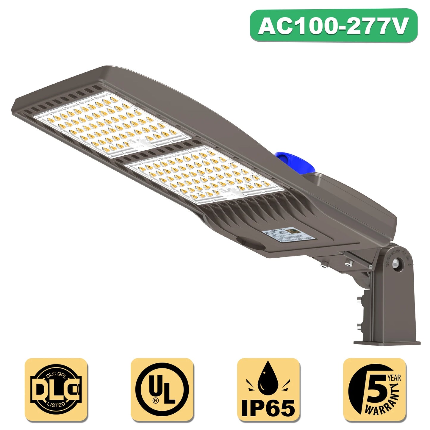 400W Outdoor Area Lighting AC100-277V 5 Years Warranty IP65 Waterproof Parking Lot Fixture LED Street Light