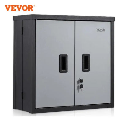 Foldable Wall Cabinet Metal Garage Locker Tool Chest Adjustable Shelf Magnetic Door