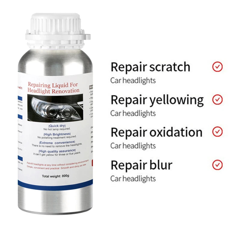 800ML Car Headlight Restoration Polish