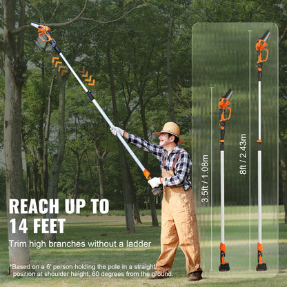 2-in-1 Cordless 8ft Pole Saw