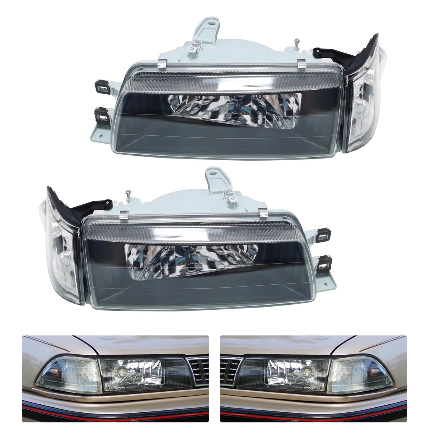 88-92 Toyota Corolla Sedan Headlights