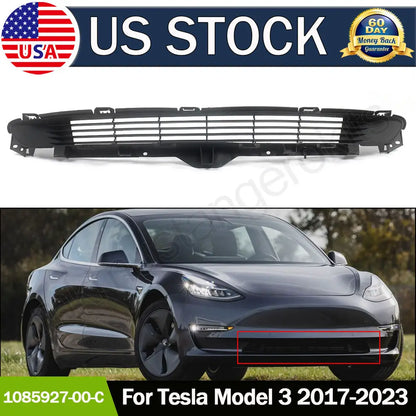 2017-2023 Tesla Model 3 Car  Front Bumper Lower Grille