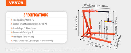 Hydraulic Engine Hoist