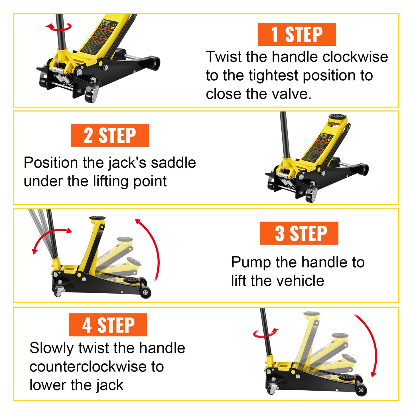 2.5 Ton Heavy Duty Floor Jacks