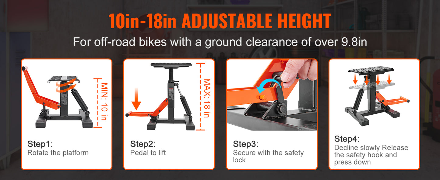 Dirt Bike Jack Lift Stand 440 lbs