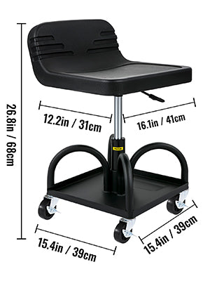 Rolling Creeper Seat with Tool Tray