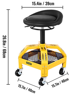 Rolling Creeper Seat with Tool Tray