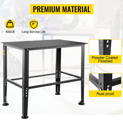 36x24Inch Workbench Adjustable Height