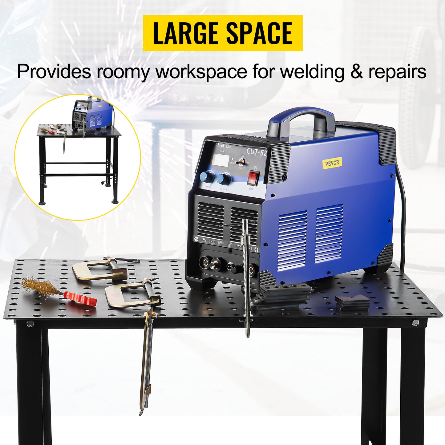 36x24Inch Workbench Adjustable Height